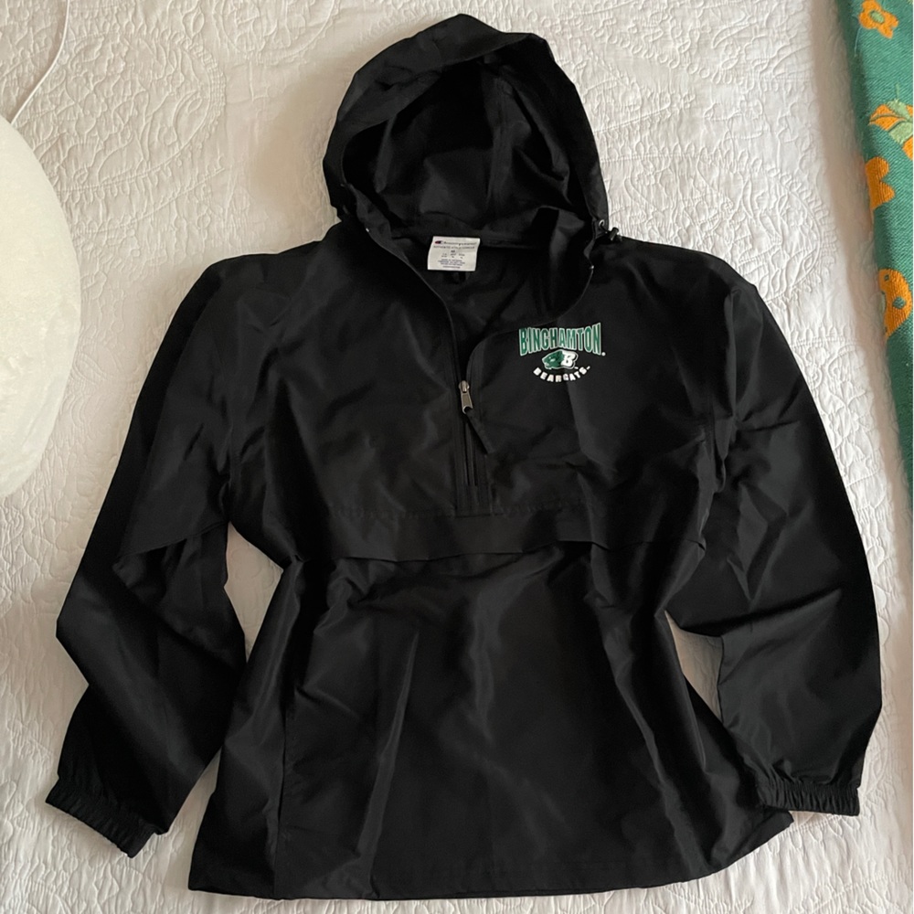 Binghamton University Black Windbreaker